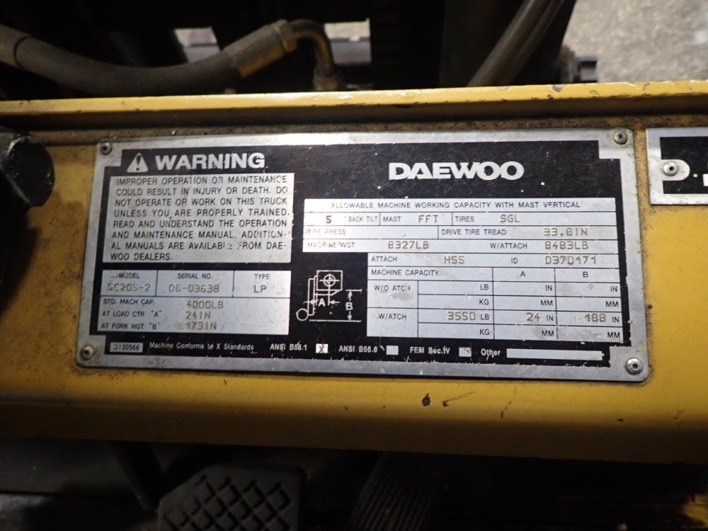 Daewood Propane Forklift