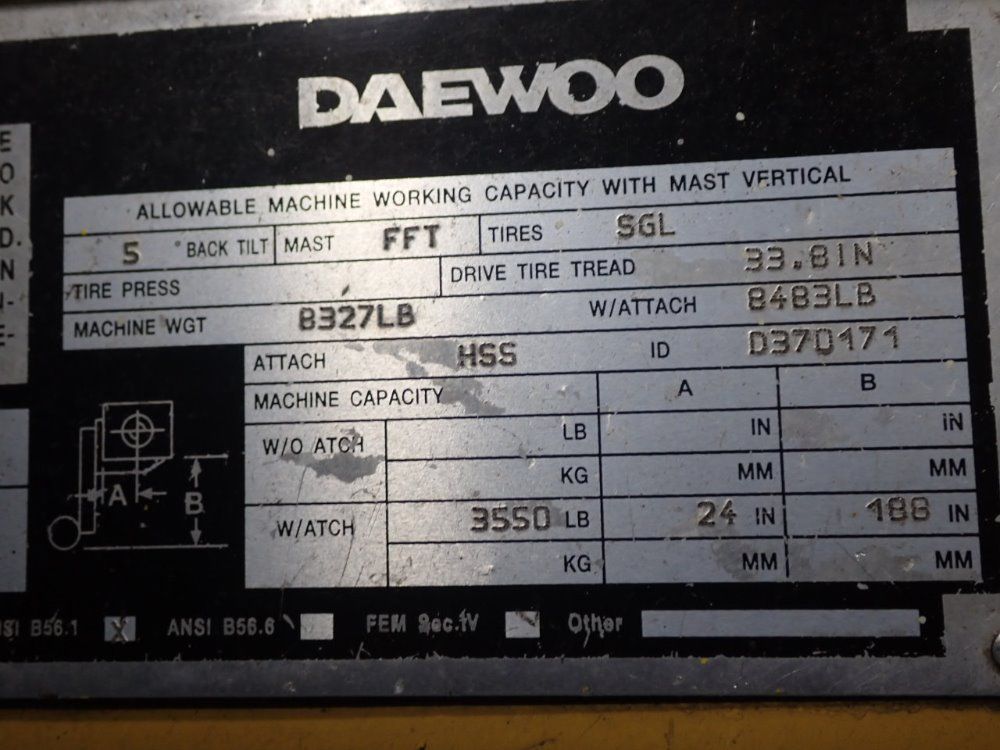 Daewood Propane Forklift