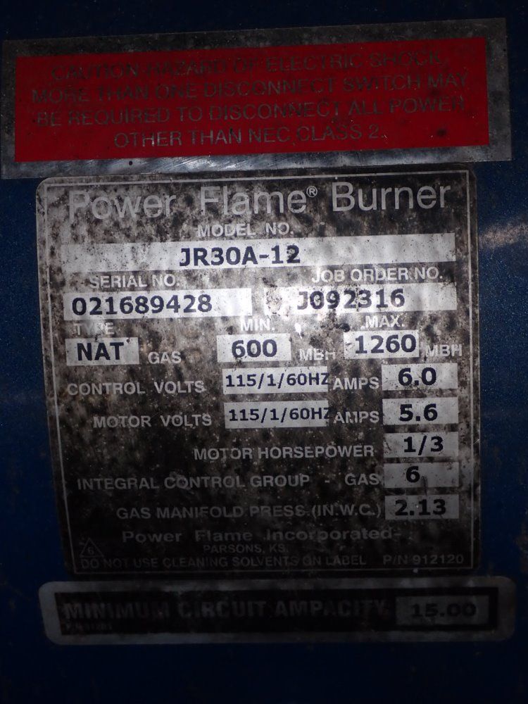 Columbia Ct-20 Boiler System - Ct-20