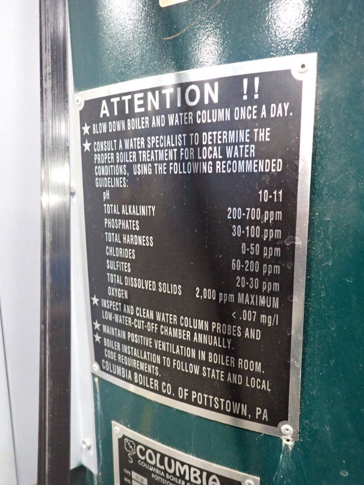 Columbia Ct-20 Boiler System - Ct-20