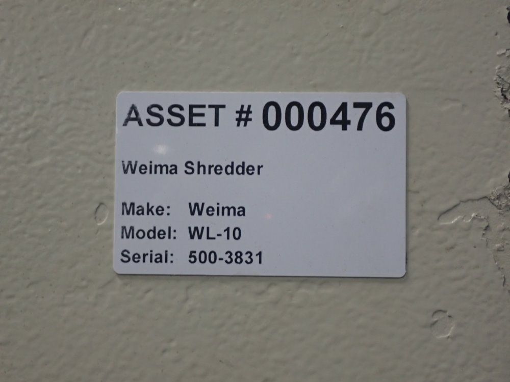 Weima 36"x36" Shredder - Wl-10