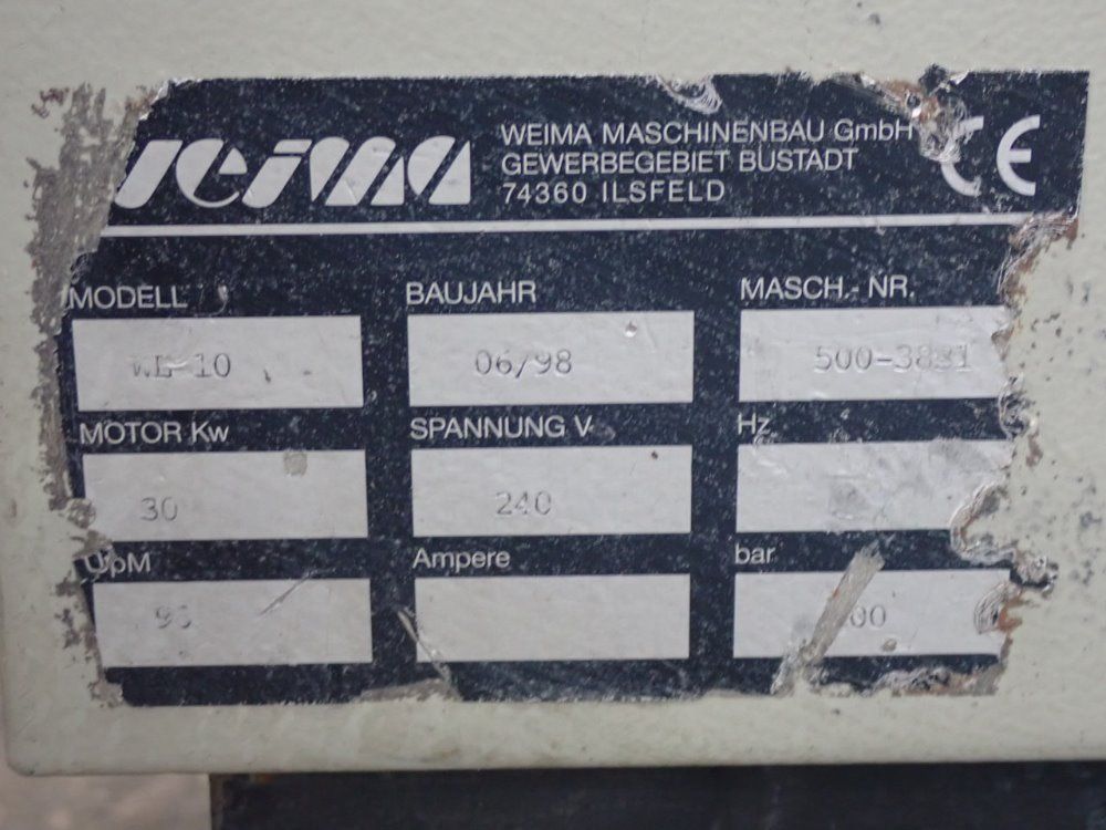 Weima 36"x36" Shredder - Wl-10