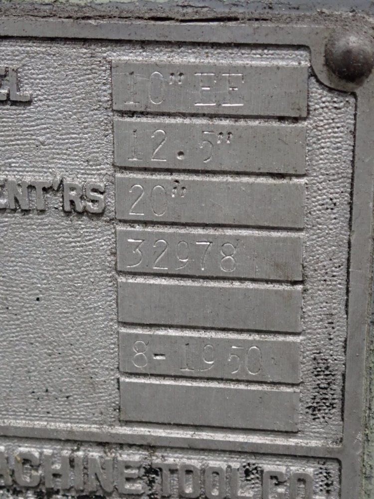 Monarch 12" X 20" 10"ee Lathe - 10ee