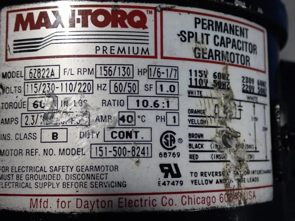 Maxi-torq Gear Motor