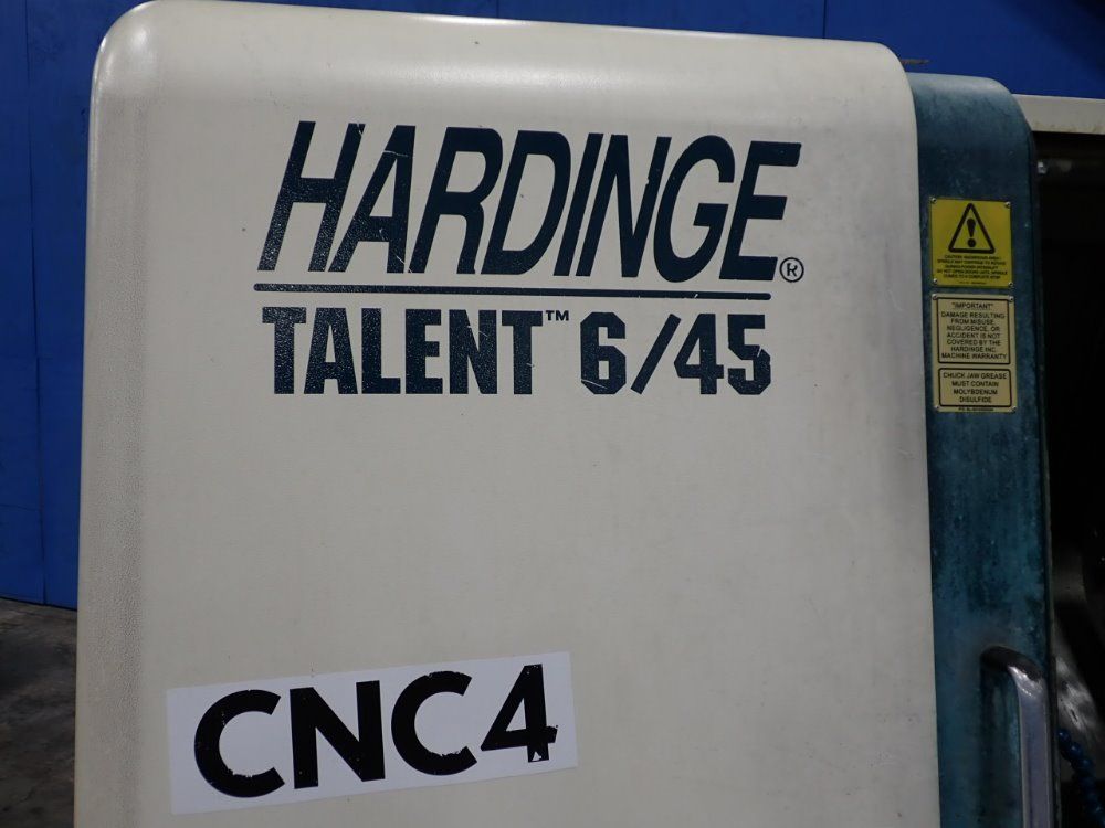 Hardinge Cnc Lathe - Talen 6/45