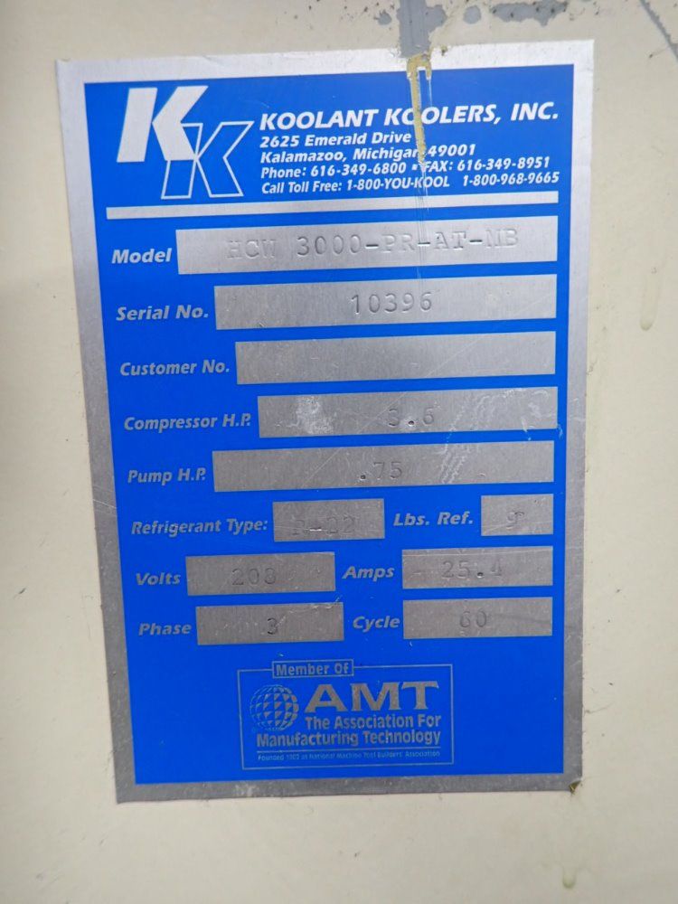 Koolant Koolers Hcw3000-pr-at-mb Chiller - Hcw3000-pr-at-mb