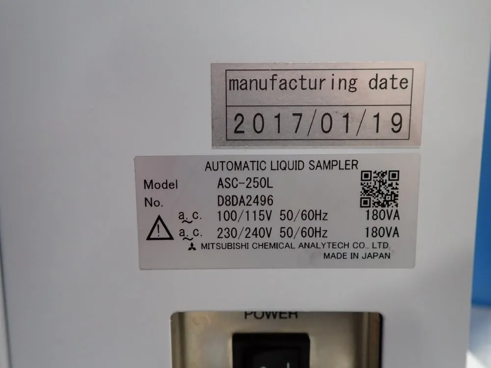 Mitsubishi Chemical Auto Liquid Sampler - Asc-250l