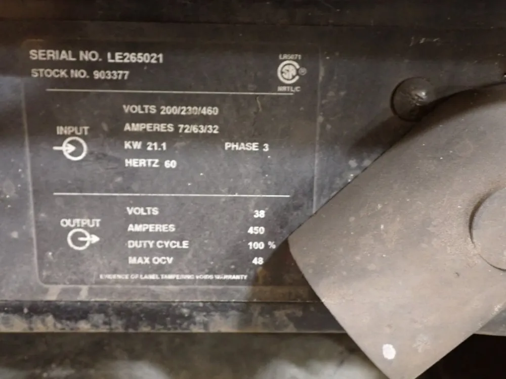 Miller 21.1kw Welding Machine - Deltaweld 452