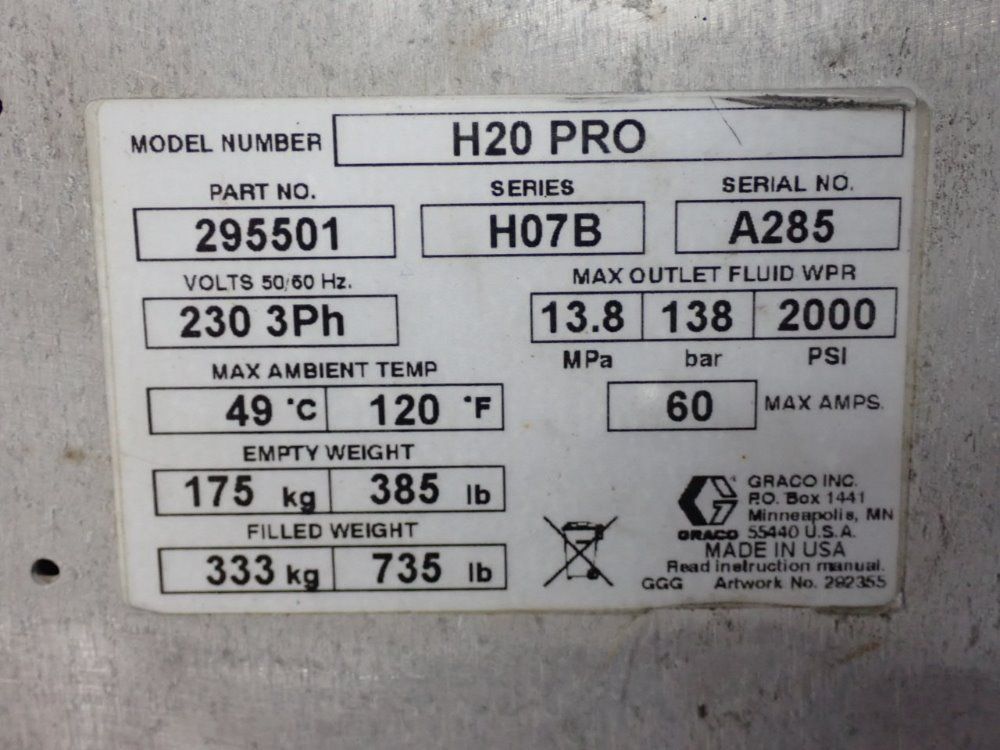 Gracogusmar Plural Component Proportioner