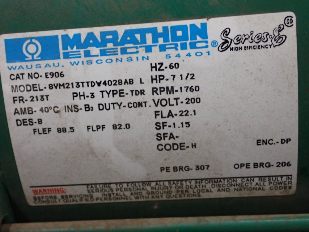 Greenheck 15 Hp Fan - 40-tcf-9-hch-1