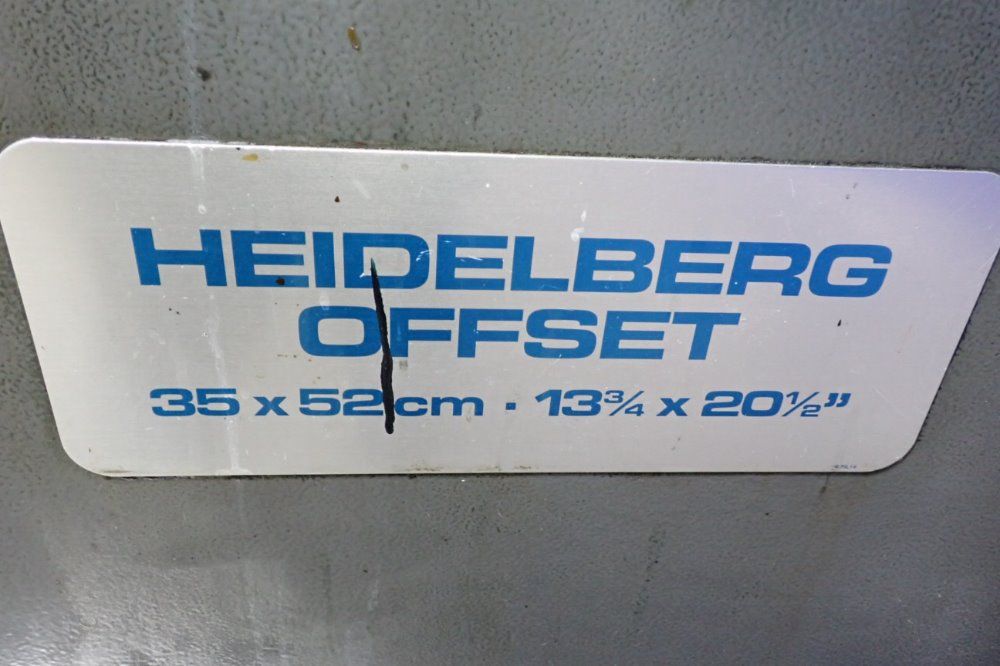 Heidelberg Offset Printing Machine - Gt0z-52