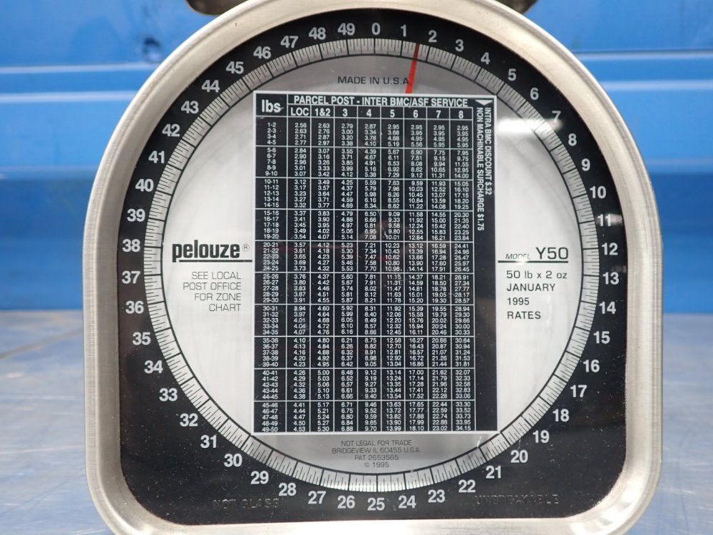 Pelouze 50lbs X 2oz Postal Scale - Y-50