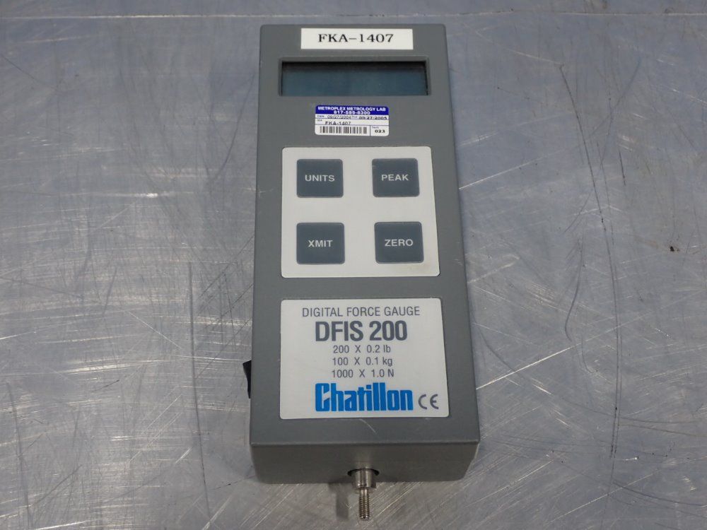 Chatillon 200 X .2lbs Digital Force Scale W/ Stands - Dfis 200