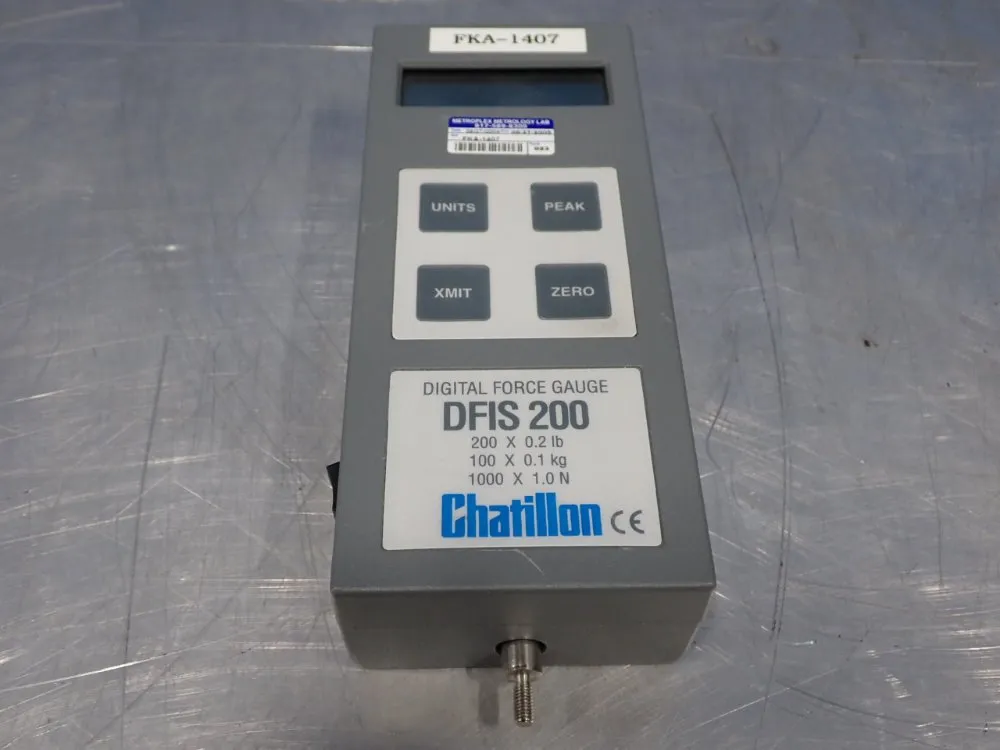 Chatillon 200 X .2lbs Digital Force Scale W/ Stands - Dfis 200