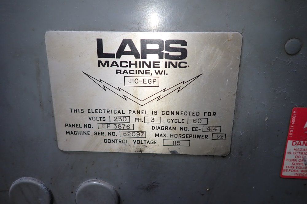 Lars Machine Inc Grinder - D1c-egp