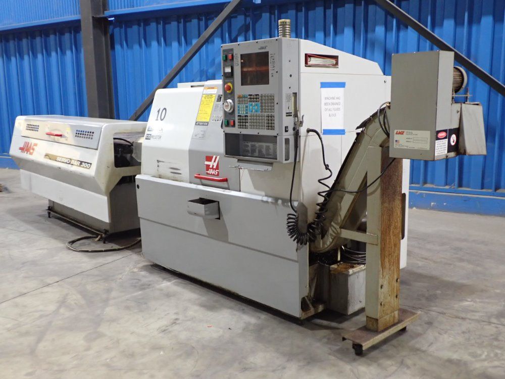 Haas 35a Cnc Lathe/bar Feed - Sl-10t