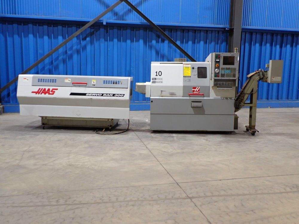 Haas 35a Cnc Lathe/bar Feed - Sl-10t