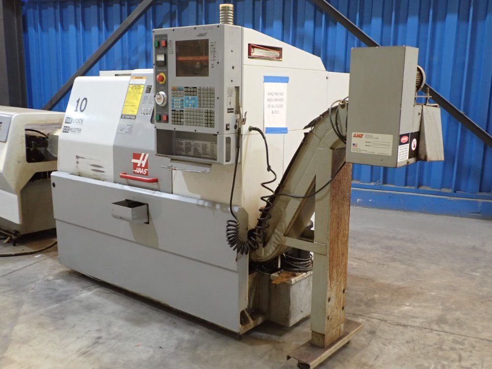 Haas 35a Cnc Lathe/bar Feed - Sl-10t
