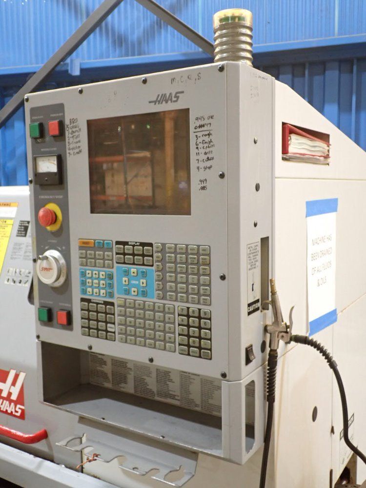 Haas 35a Cnc Lathe/bar Feed - Sl-10t