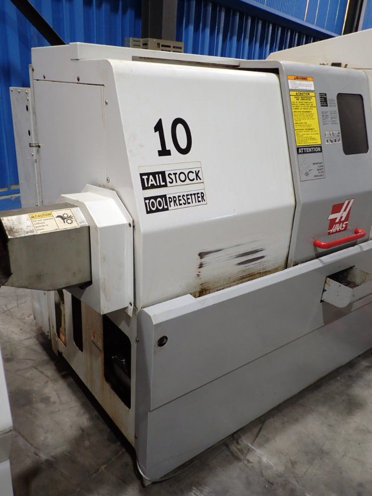 Haas 35a Cnc Lathe/bar Feed - Sl-10t