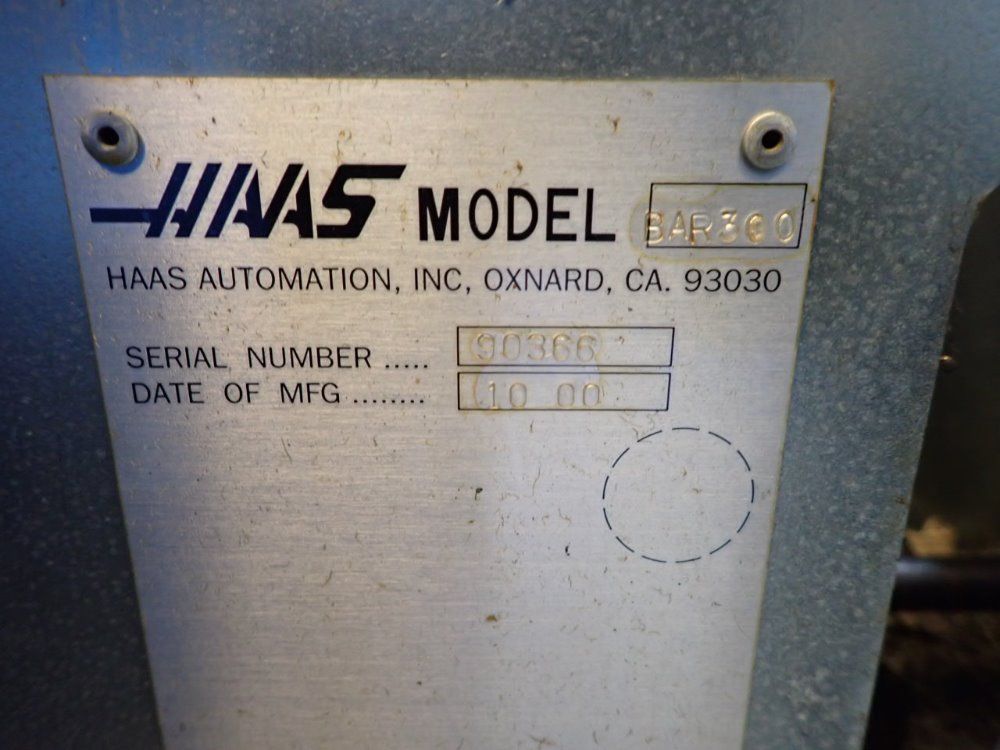 Haas 35a Cnc Lathe/bar Feed - Sl-10t