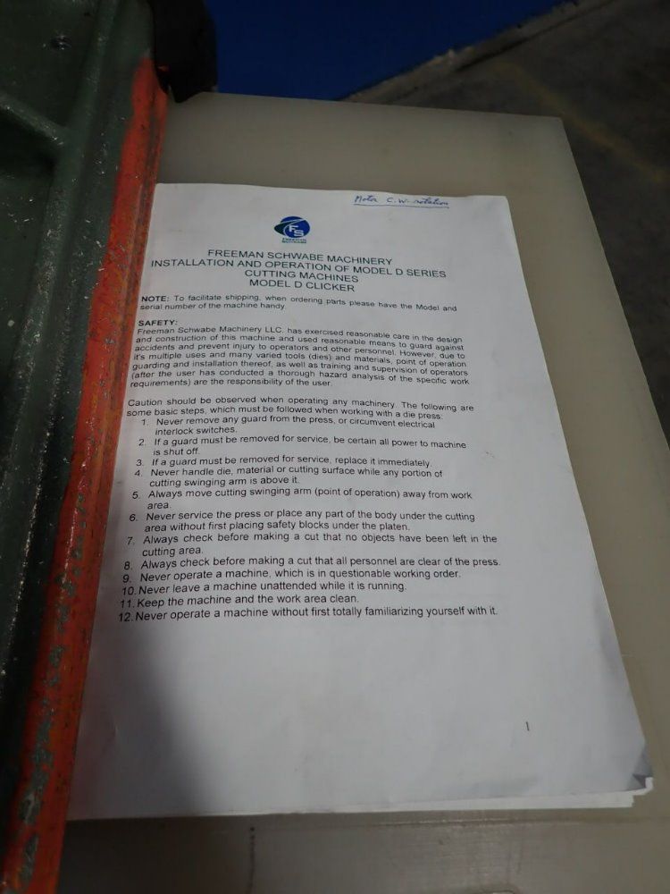 Herman Schwabe Inc. Clicker Press - Df