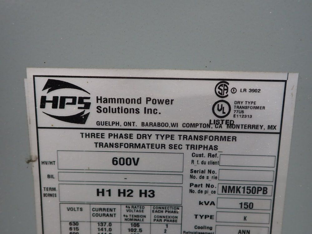 Hps 150 Kva Transformer - Nmk150pb