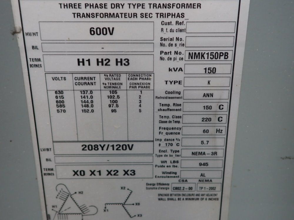 Hps 150 Kva Transformer - Nmk150pb