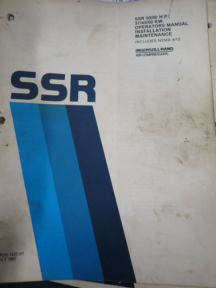 Ingersoll Rand 194 Cfm Screw Compressor - Ssr-ep50se