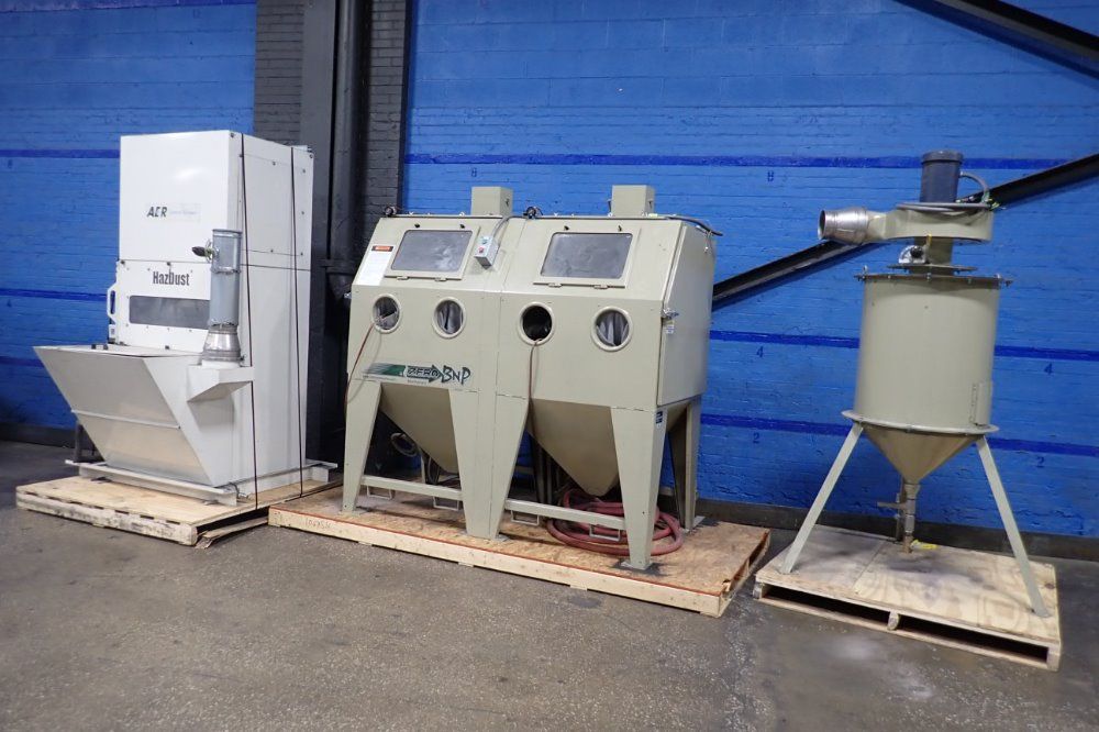 Clemco 74" X 36" X 38" Blast Cabinet - Dbl65s900 Reclaim Wodc