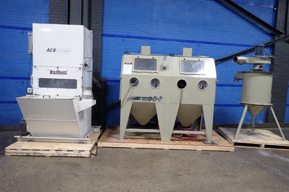 Clemco 74" X 36" X 38" Blast Cabinet - Dbl65s900 Reclaim Wodc