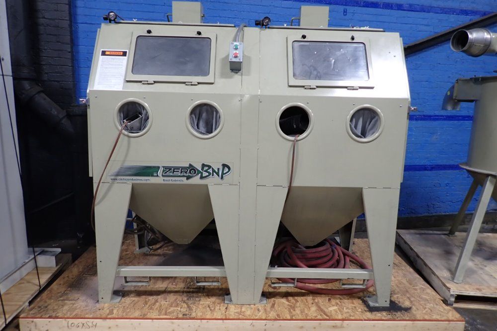 Clemco 74" X 36" X 38" Blast Cabinet - Dbl65s900 Reclaim Wodc