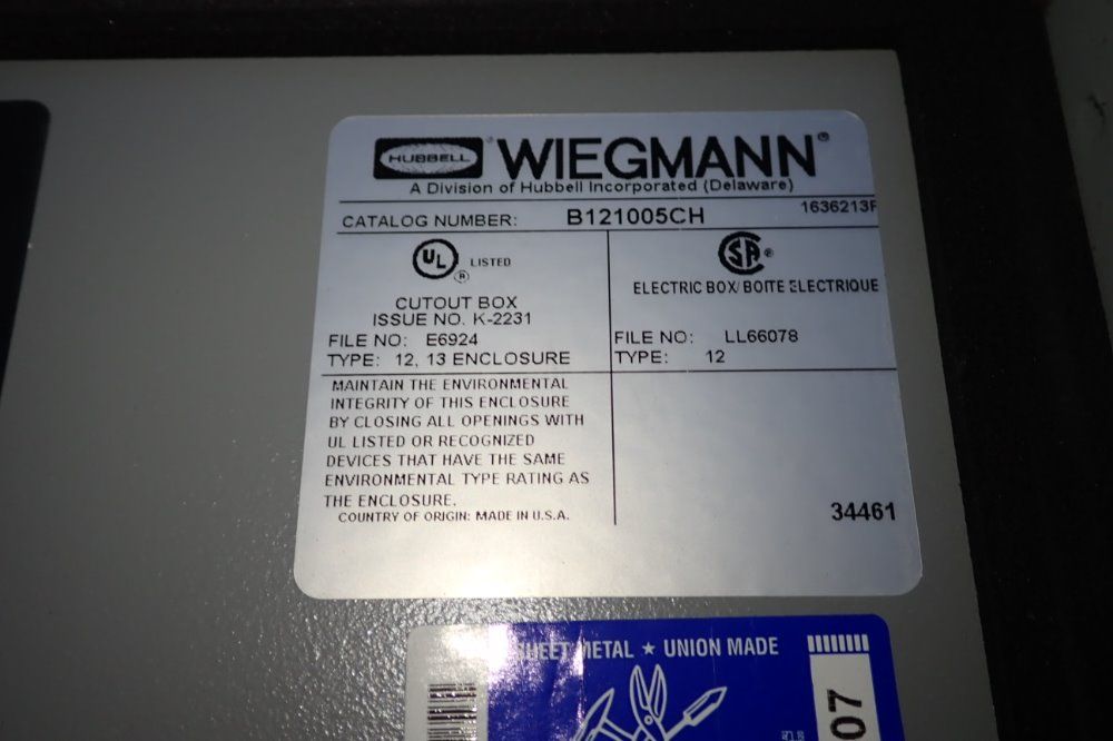 Clemco 74" X 36" X 38" Blast Cabinet - Dbl65s900 Reclaim Wodc