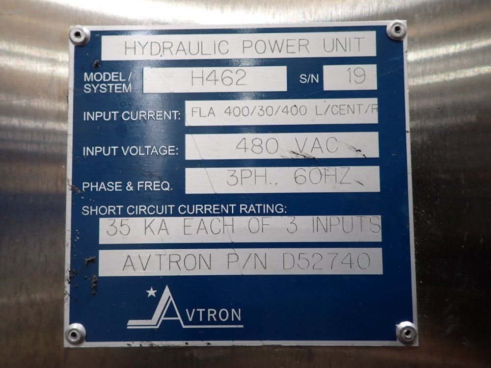 Avtron 150 Hp Hydraulic Test Stand - H462