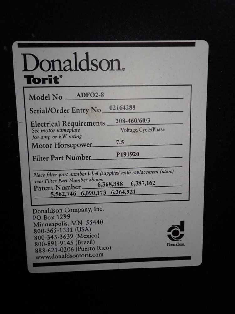 Donaldson Torit Dust Collector