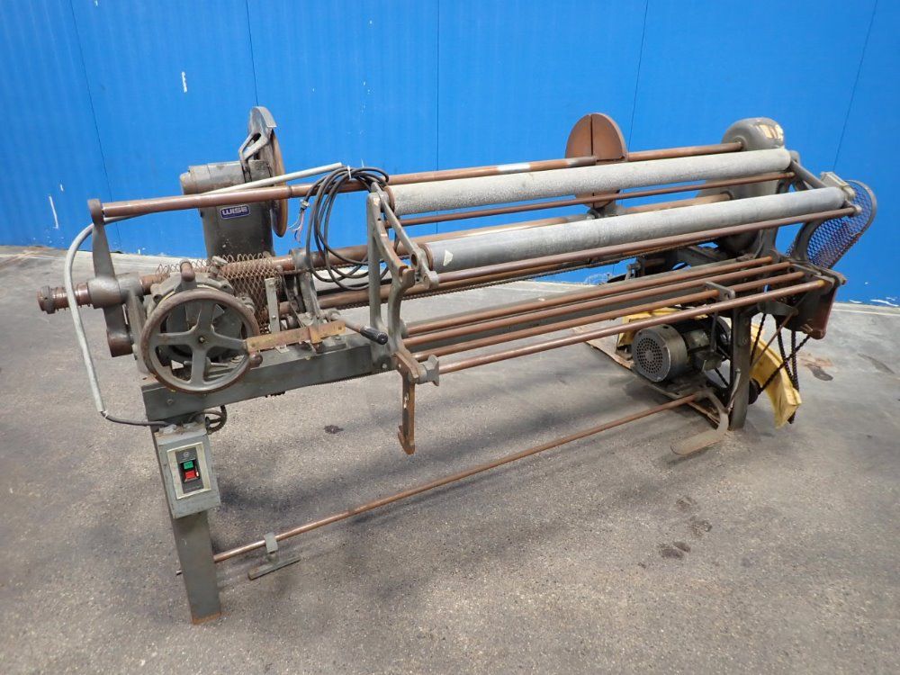 Utica Mill 70" Roll, 12" Blade Slitting Machine
