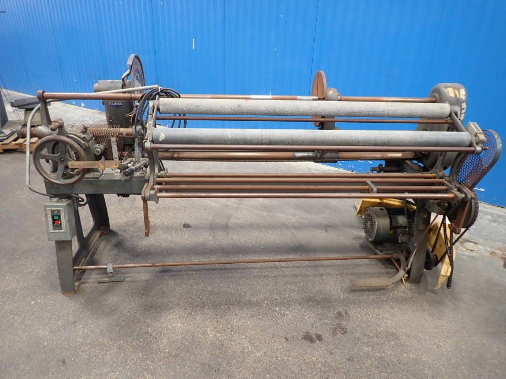 Utica Mill 70" Roll, 12" Blade Slitting Machine