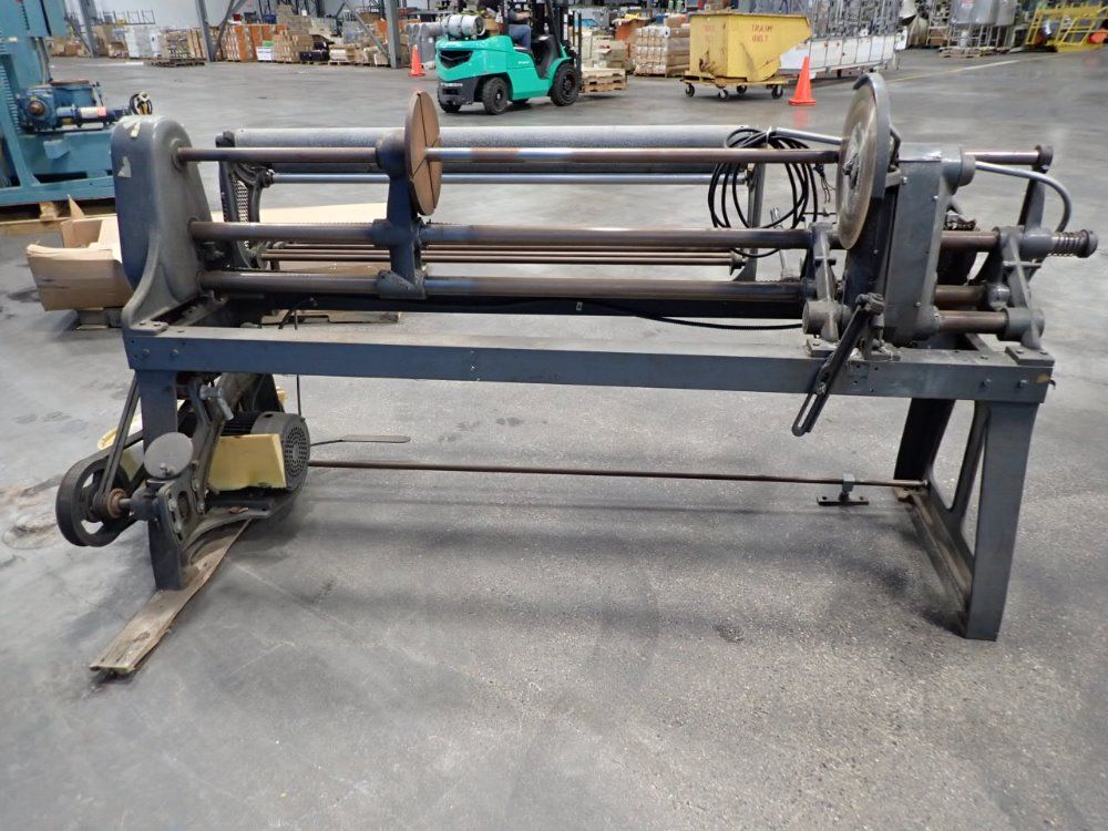 Utica Mill 70" Roll, 12" Blade Slitting Machine