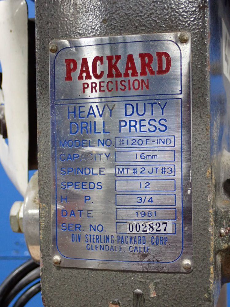Packard 14" Drill Press - #120f-ind