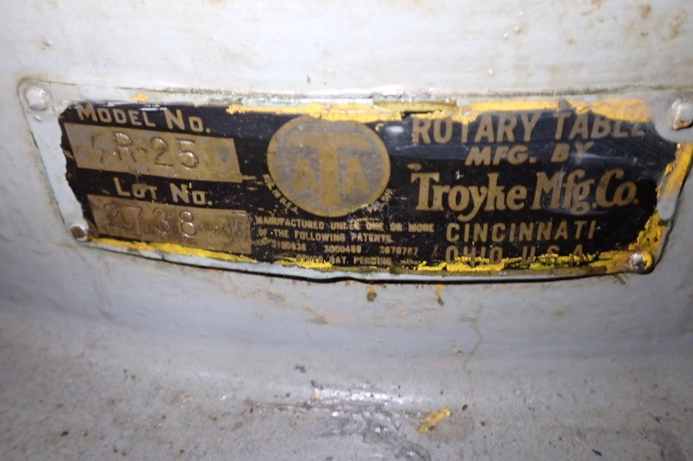 Troyke Mfg Co Rotary Table - R-25