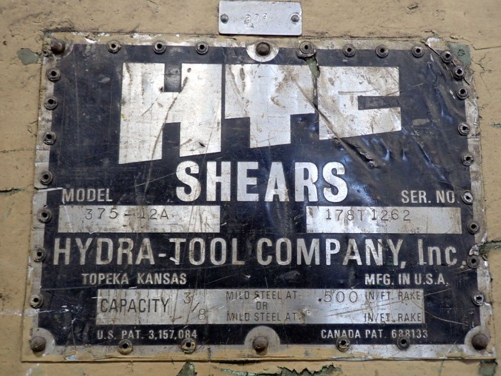 Htc 3/8" X 146" Shear - 375-12a