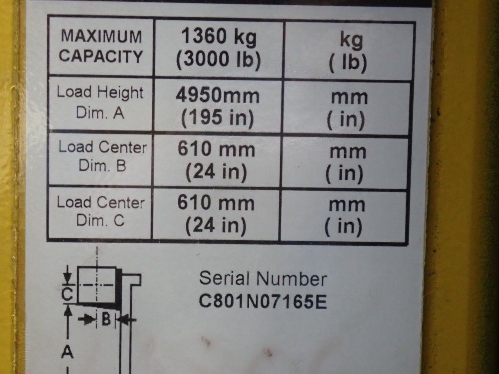 Yale 3000lb Electric Order Picker - Os030ecn24te089