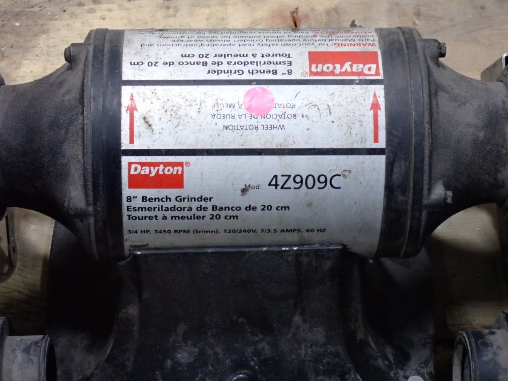Dayton 8" Bench Grinder - 4z909c