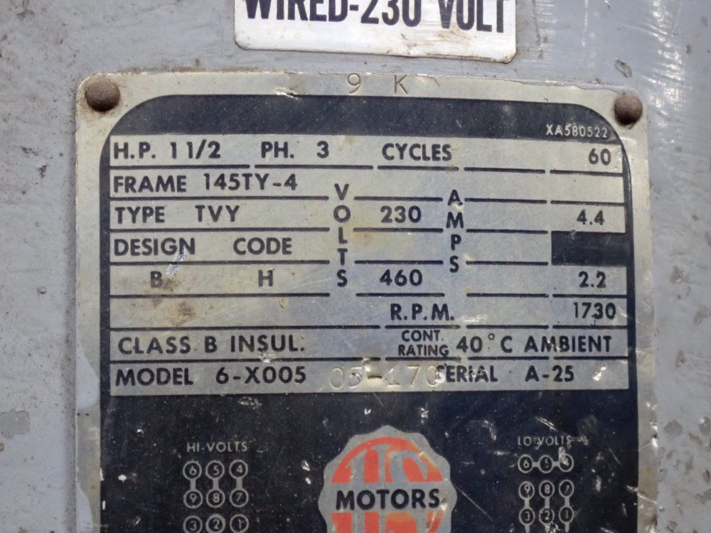Bridgeport 42" X 9' Vertical Mill