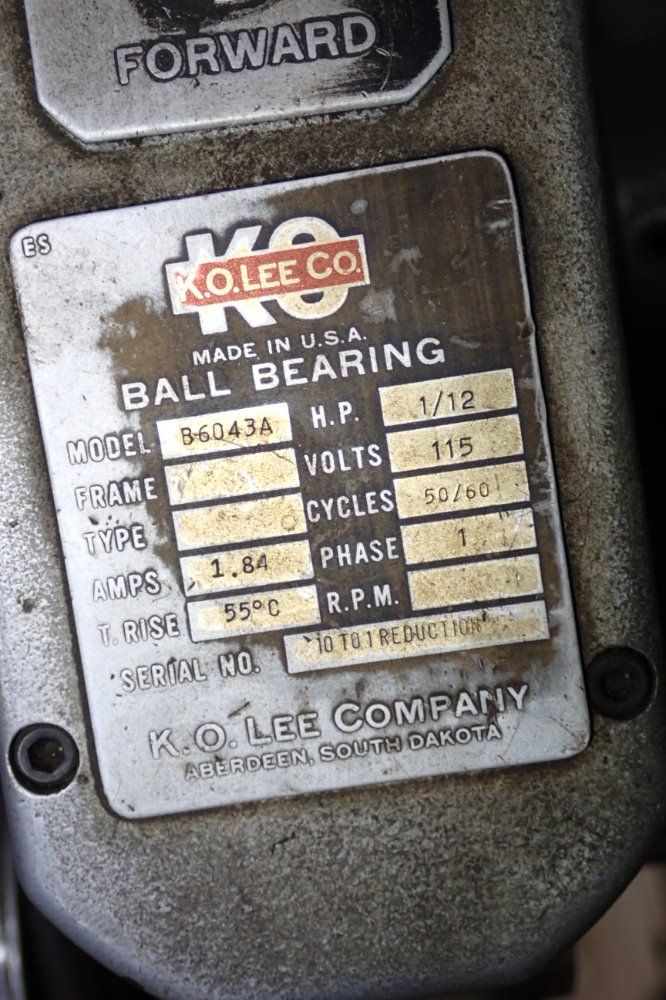 K.o. Lee Co Tool Grinder - B360