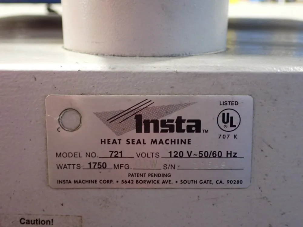 Insta Machine Corp. 20"x15" Swing Press (heat Seal Machine) - 721