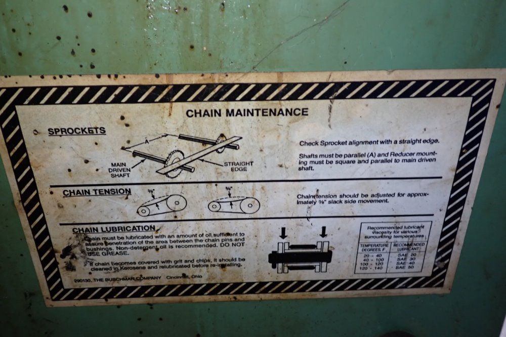 Buschman Conveyors 12" X 140" Power Belt Conveyor - An/18399