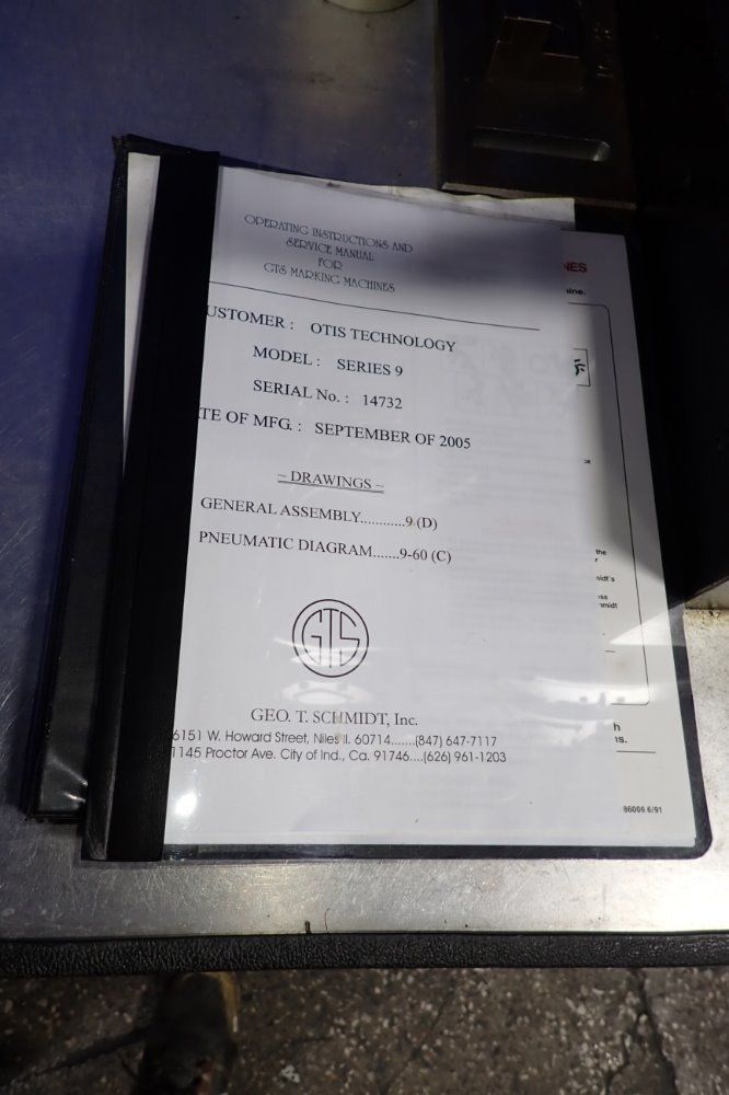 Schmidt Metal Marking Machine - Series 9