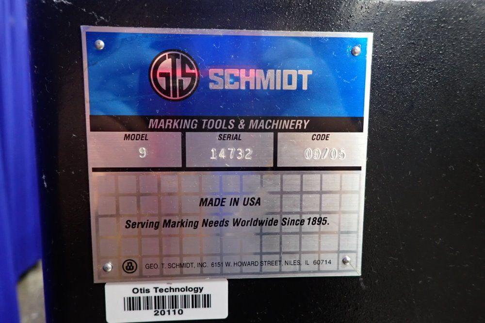 Schmidt Metal Marking Machine - Series 9