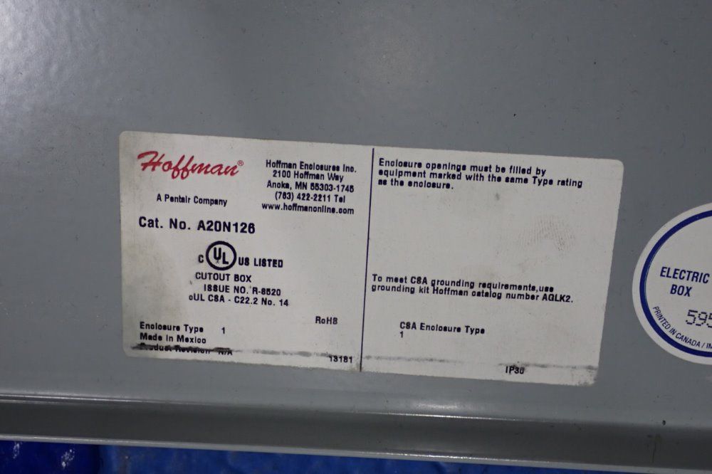 Hoffman Electrical Cabinet - A20n126
